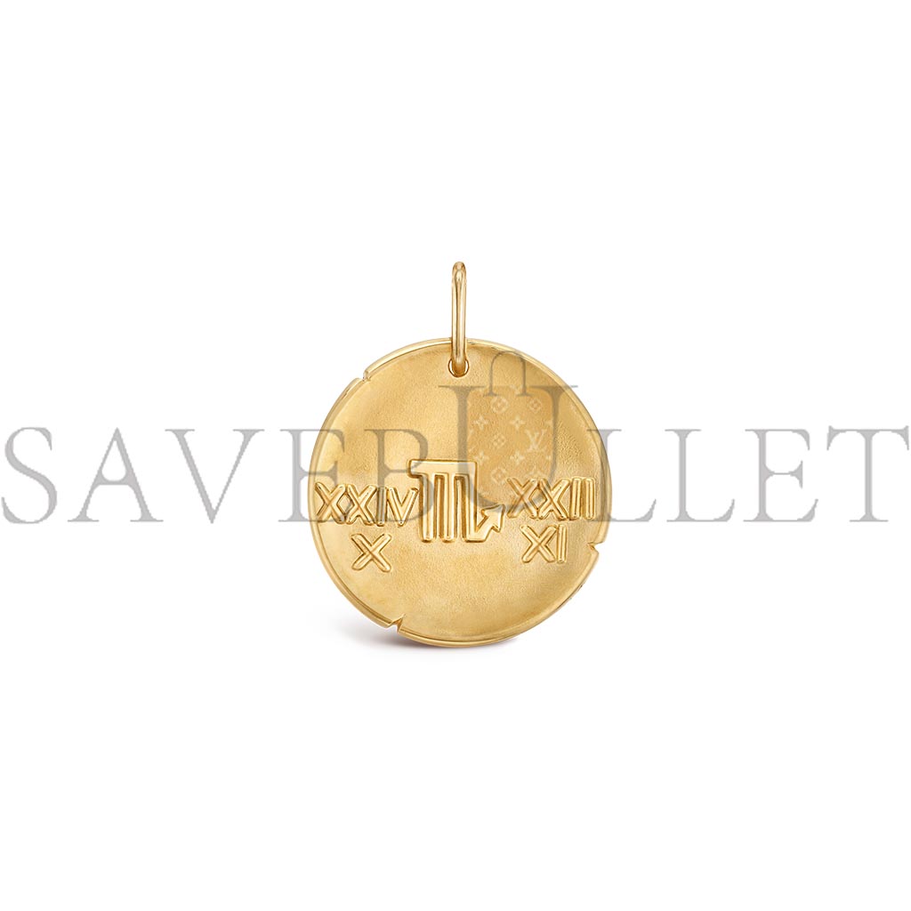 V*N CL*F arpels zodiaque medal scorpii (scorpio) - yellow gold  vcarp7sz00